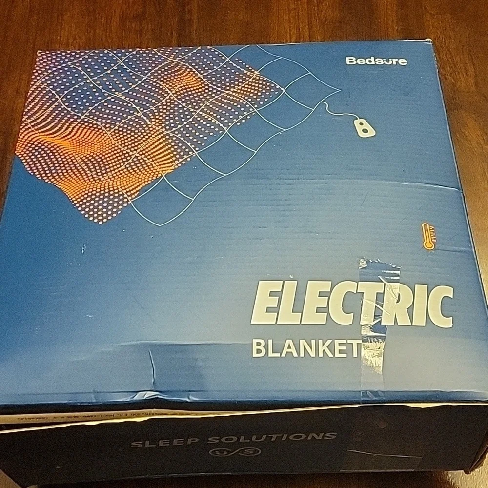 Black Heated Blanket New